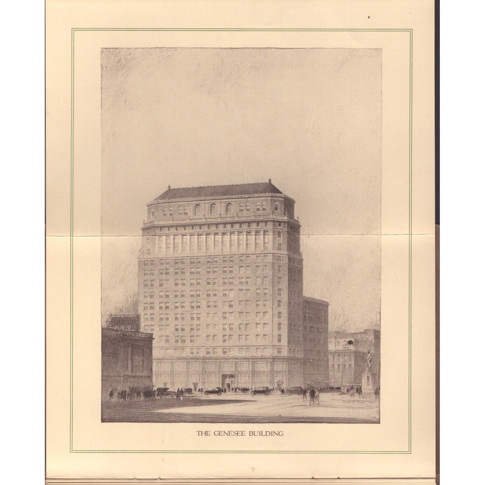 Vintage The Genesee Building Buffalo New York Architectural History Booklet - Picture 4 of 4
